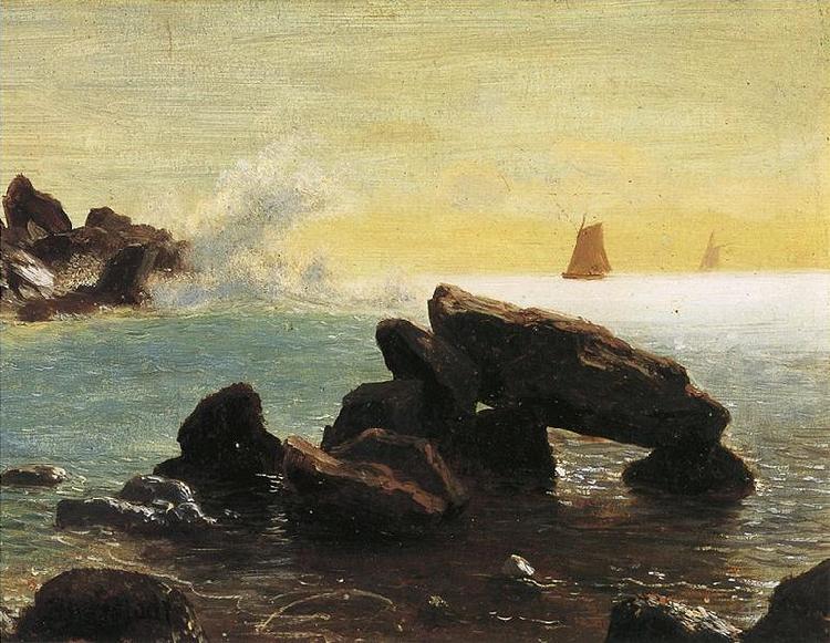Albert Bierstadt Farallon Islands, off San Francisco in the Pacific, Northern California
